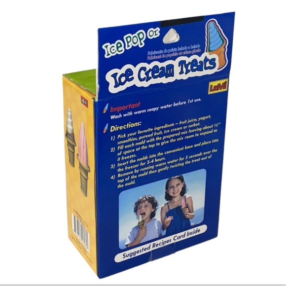 New Ice Cream or Ice Pop Treats 2 Piece Mold Set With Stand - Picture 14 of 15